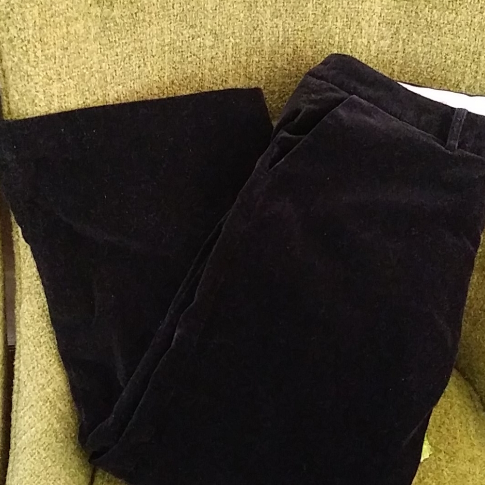Erin Fetherston, Velvet Black Wide Leg Pants, size 13 Juniors